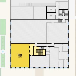 UFER STUDIOS Münster Grundriss 1. Obergeschoss